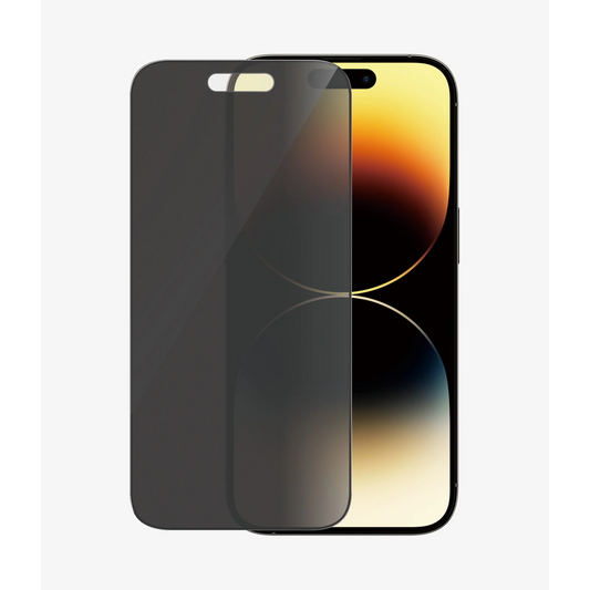 Folie de protectie PanzerGlass din sticla pentru Apple iPhone 14 Pro, UWF, Privacy (P2784)-0