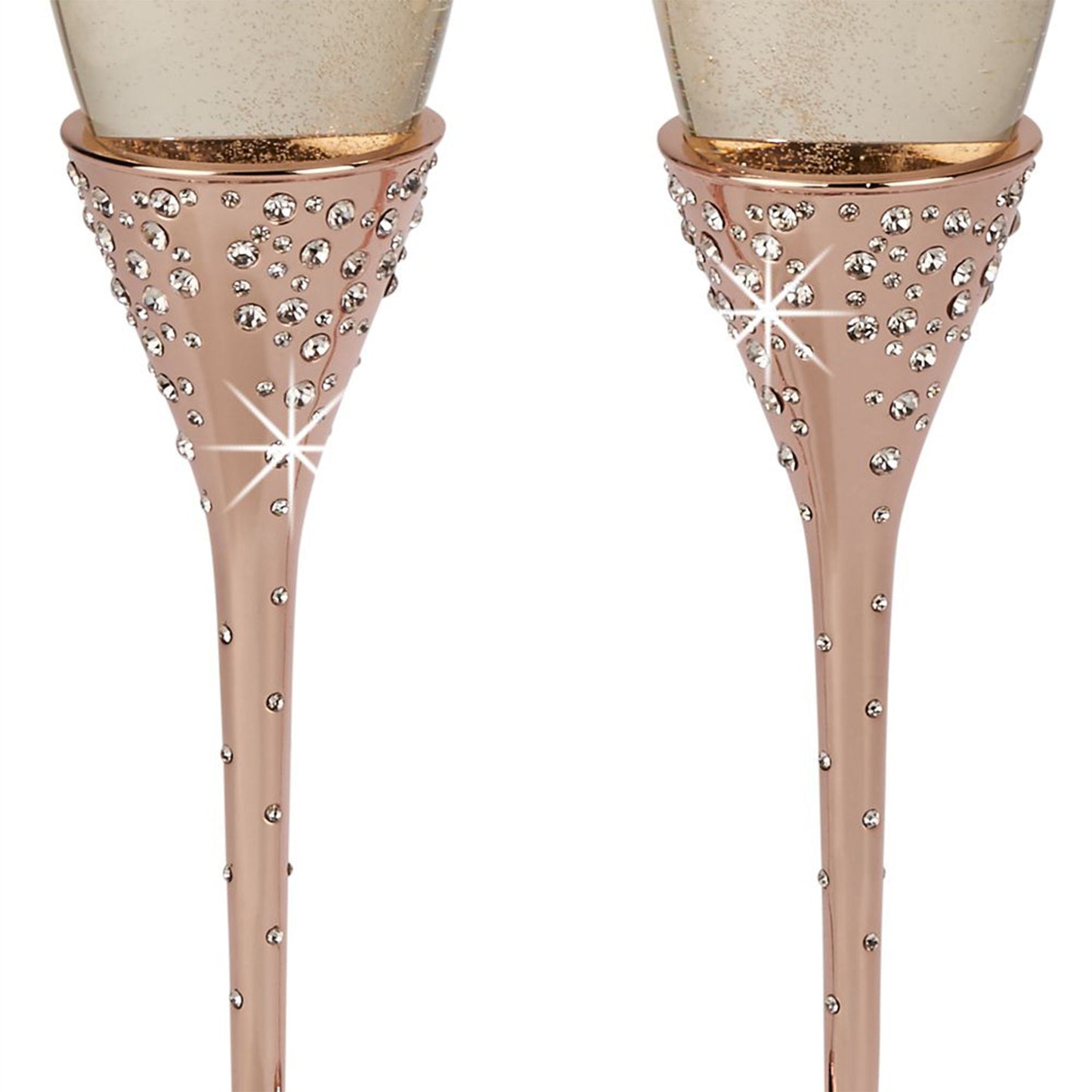 Galaxy Rose Gold Champagne Flutes Set-3