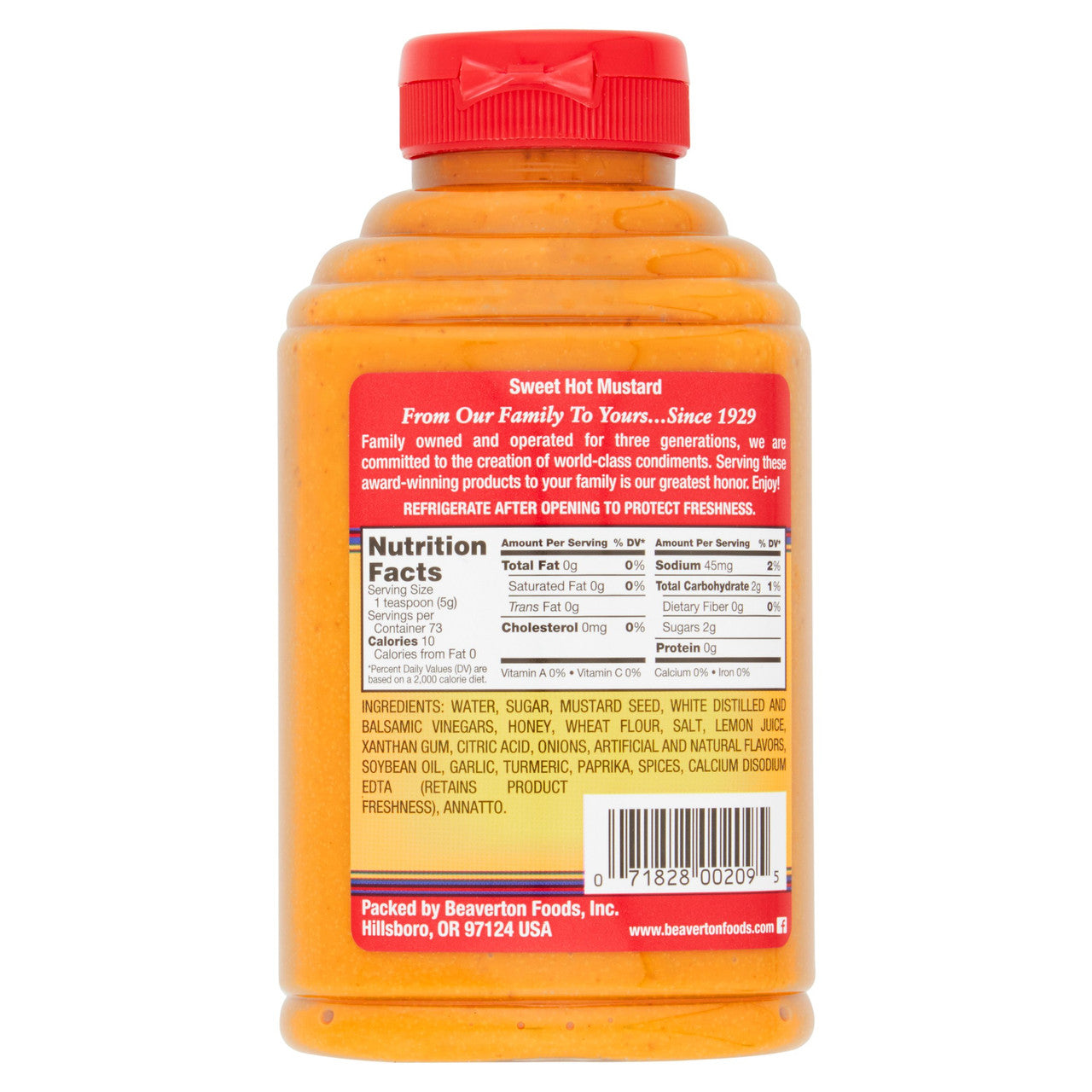 Beaver Sweet Hot Mustard (6x13Oz)-3