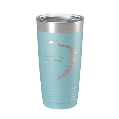 Carvins Cove Reservoir Tumbler Lake Map Travel Mug Insulated Laser Engraved Coffee Cup Virginia 20 oz-13