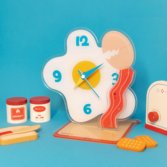 Egg Shaped Acrylic Desktop Clock-0