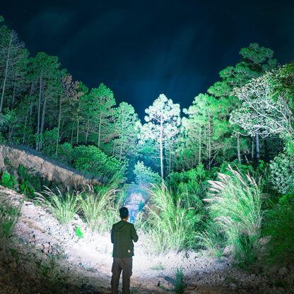 EDC Titanium Alloy Mini Flashlight Rechargeable Fishing Outdoor Waterproof Camping Lighting EDC Tools-1