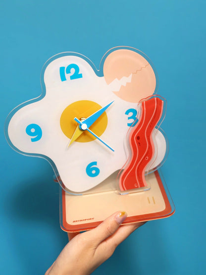 Egg Shaped Acrylic Desktop Clock-3