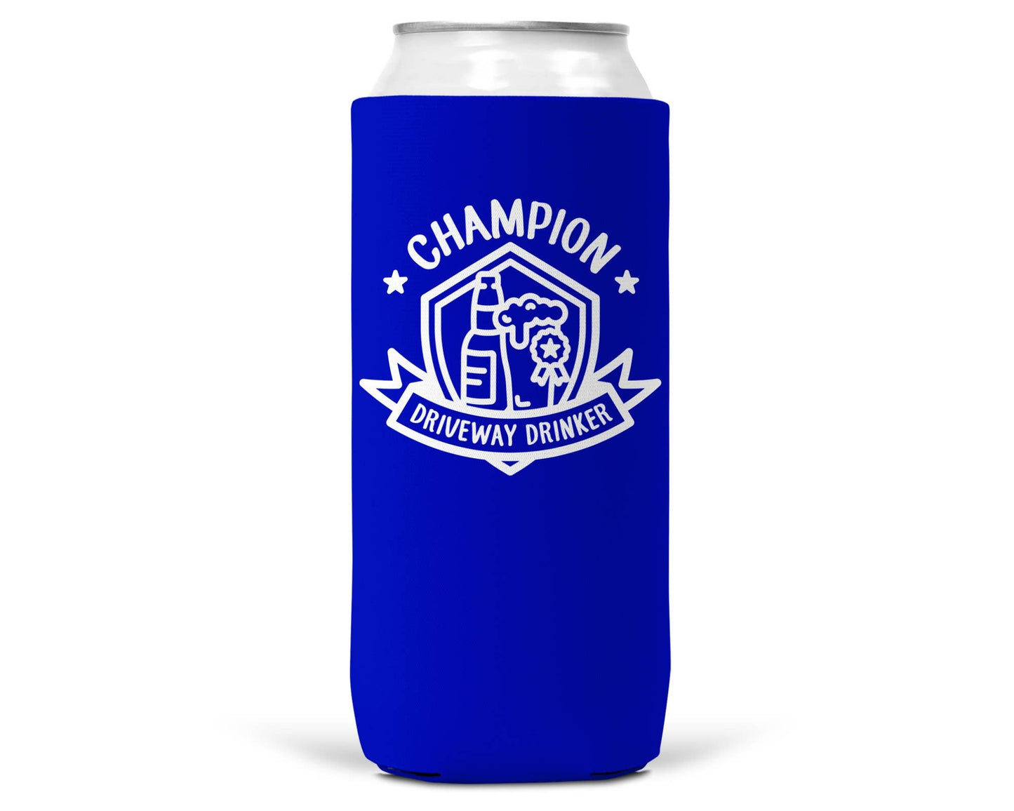 Champion Driveway Drinker SLIM CAN Coozie / Koozie Slim Can-1
