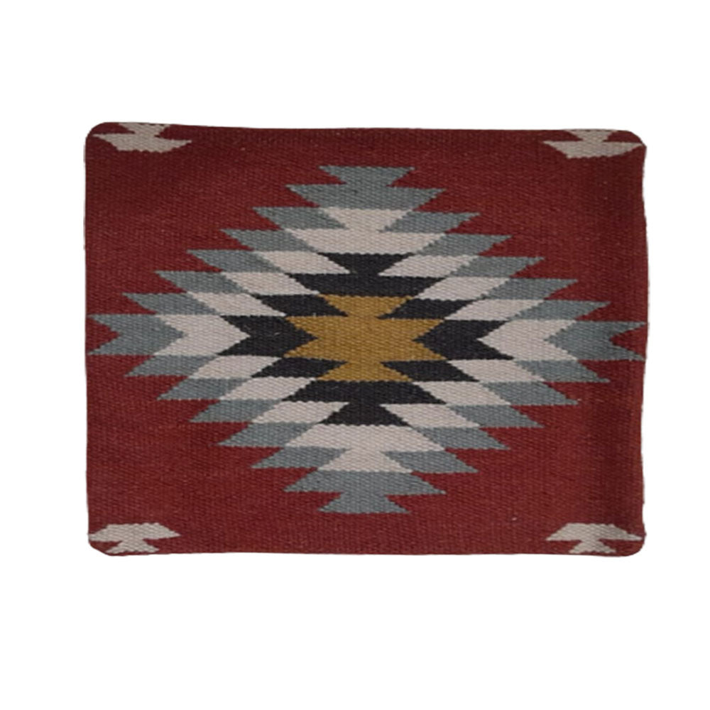 Kilim Handwoven Wine Berry Cushion Cover-2