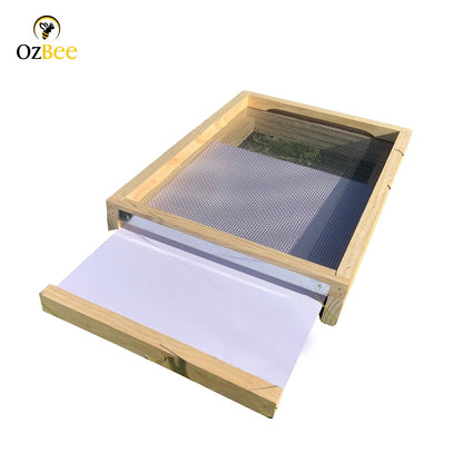 5 X 10F FRAME STAINLESS STEEL MESH BEE HIVE BOTTOM BASE BEEHIVE NZ PINE-0