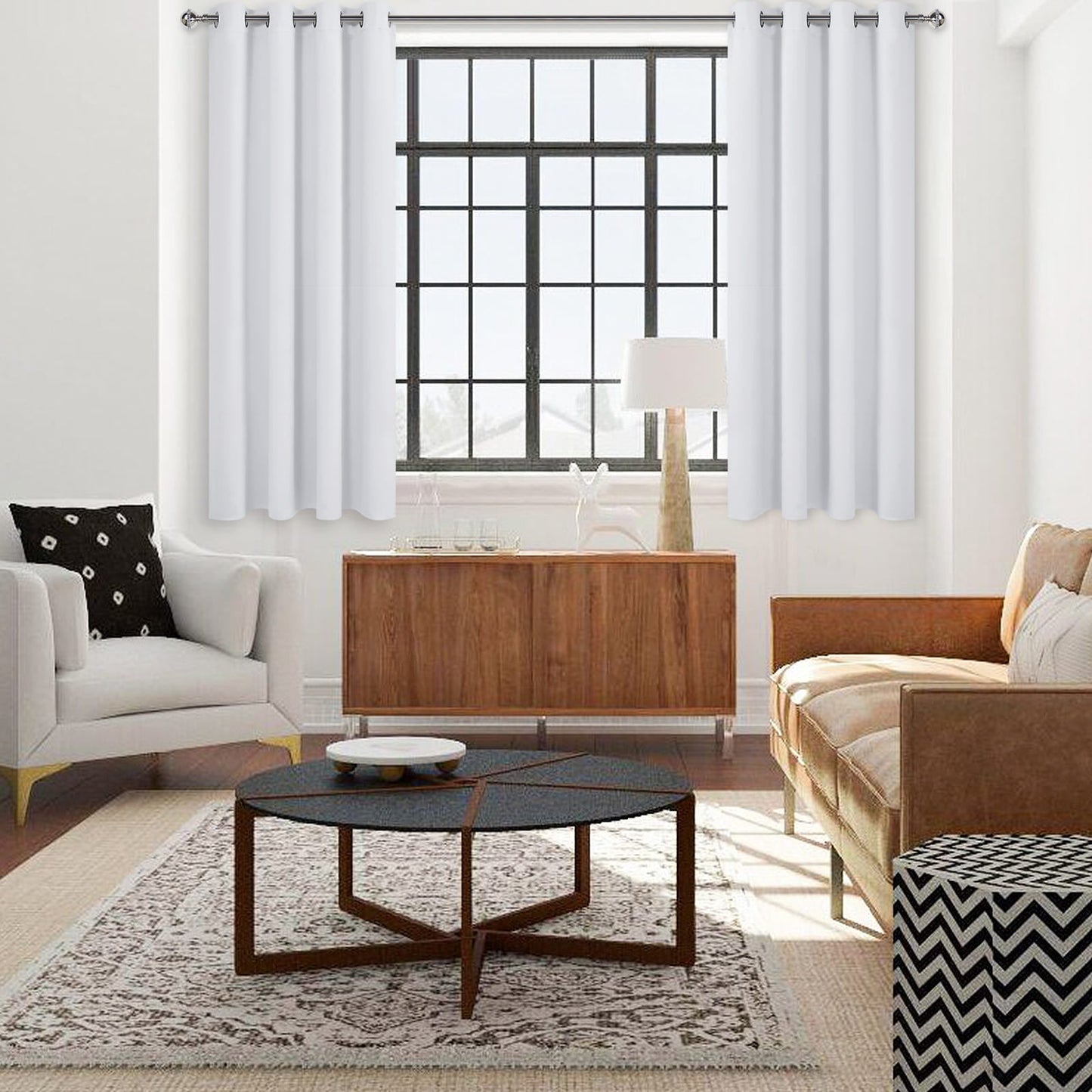 DWCN Grommet Blackout Curtains, Set of 2 Panels-2