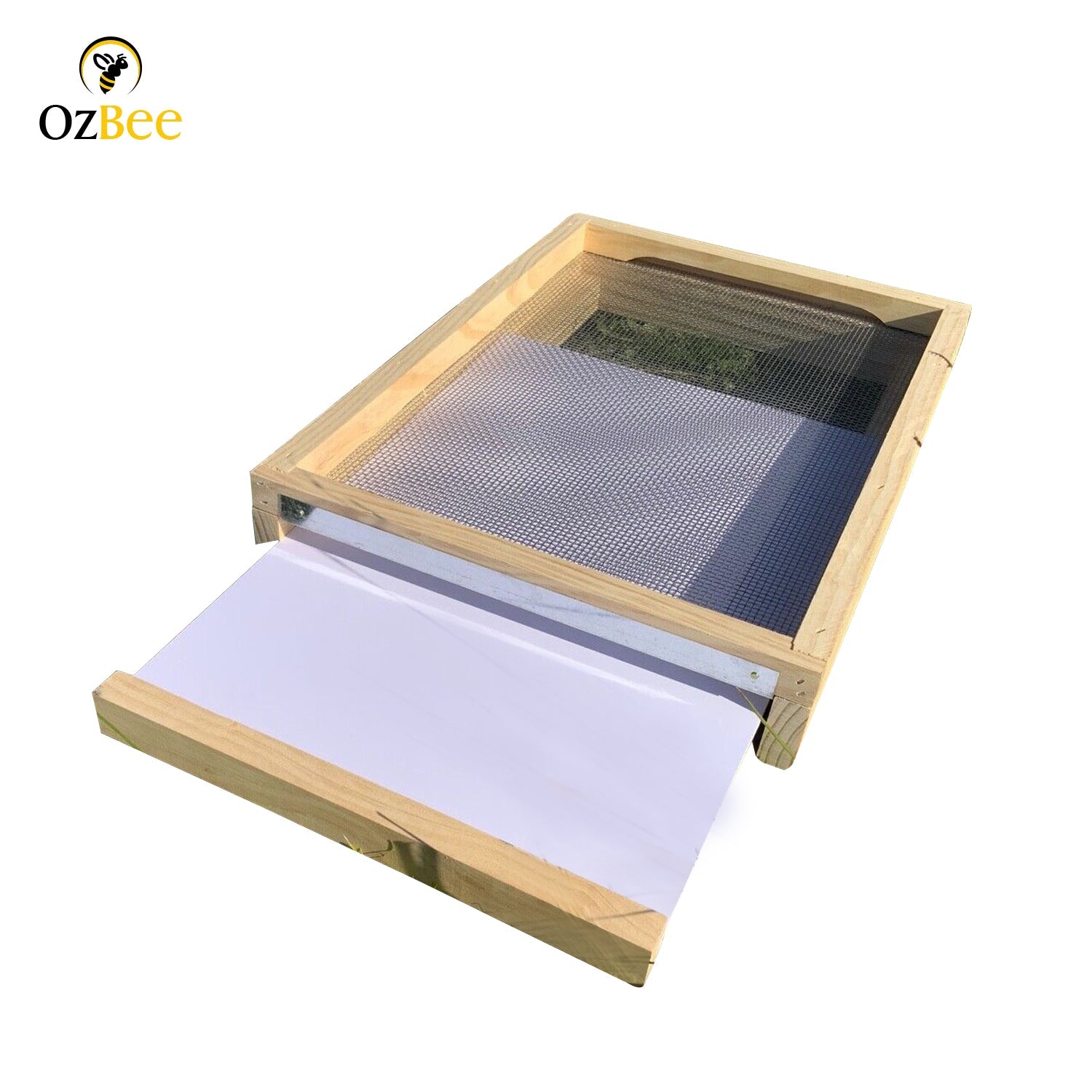 8F FRAME STAINLESS STEEL MESH BEE HIVE BOTTOM BASE BEEHIVE NZ PINE-0