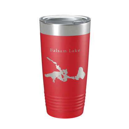 Balsam Lake Map Tumbler Travel Mug Insulated Laser Engraved Coffee Cup Wisconsin 20 oz-10