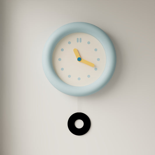 Baby Blue Wall Clock-0