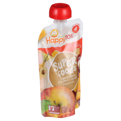 Happy Tot Organic Stage 4 Pouch Food Apple & Squash (16x4.22 Oz)-3