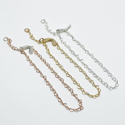 Heart Link Chain Bracelet-1