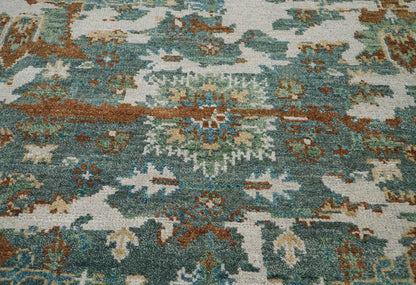 7' 10''x10' 1'' Hand Knotted LoomBloom Muted Turkish Oushak 100% Wool Transitional Oriental Area Rug Beige, Rust Color-3