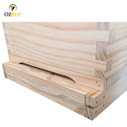 8F FRAME STAINLESS STEEL MESH BEE HIVE BOTTOM BASE BEEHIVE NZ PINE-3