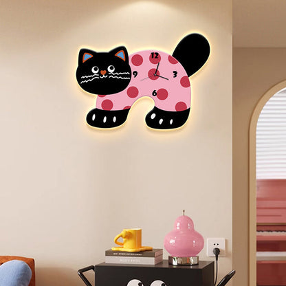 Cat Shaped Wall Clock-5