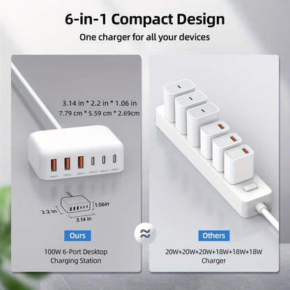 6-Port USB-C Fast Charger-1