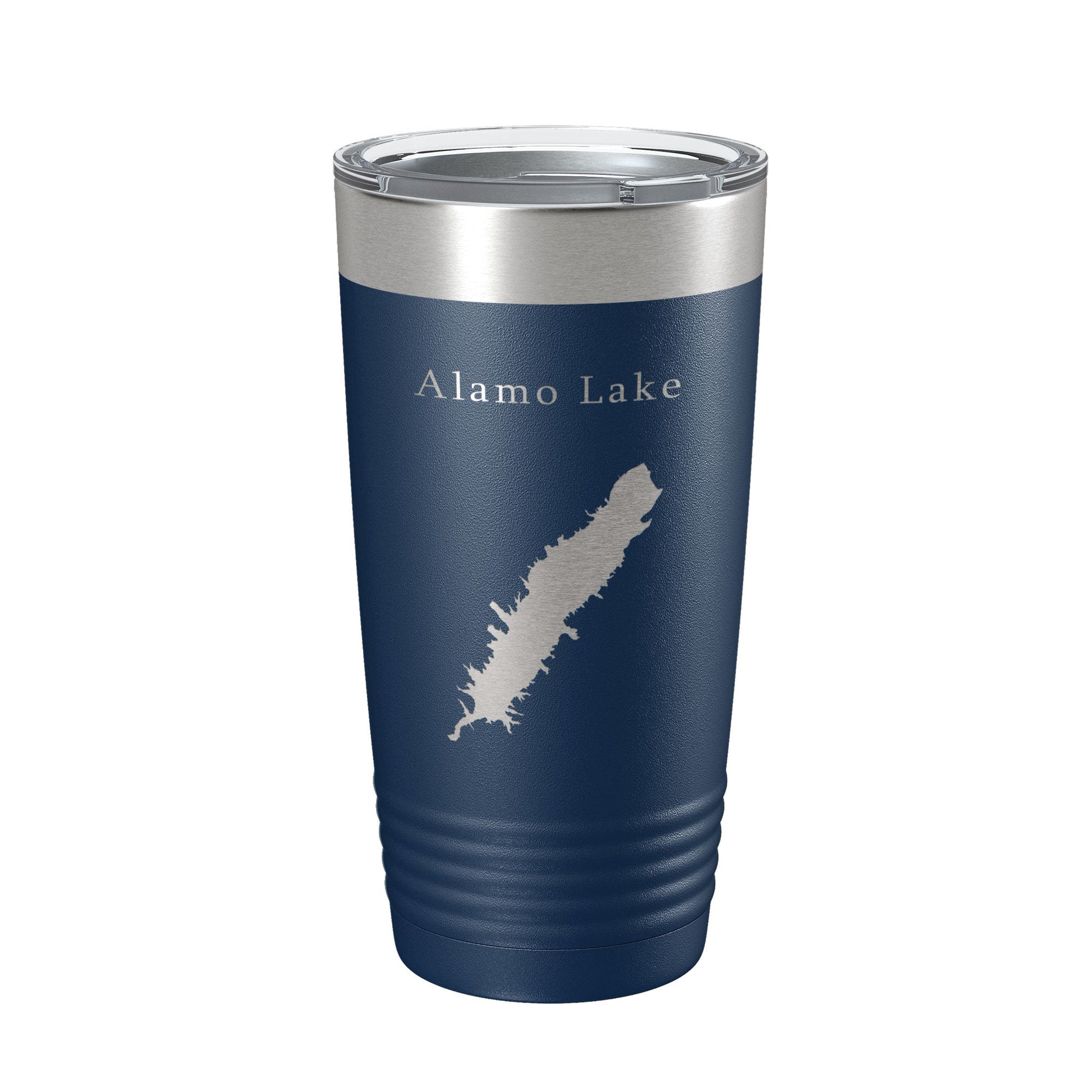 Alamo Lake Map Tumbler Travel Mug Insulated Laser Engraved Coffee Cup Arizona 20 oz-2