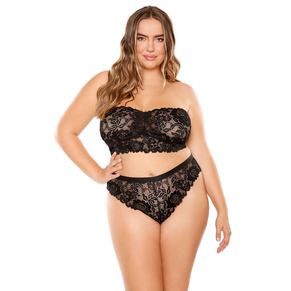 Underwear Set Fantasy Lingerie Black (Queen size)-0