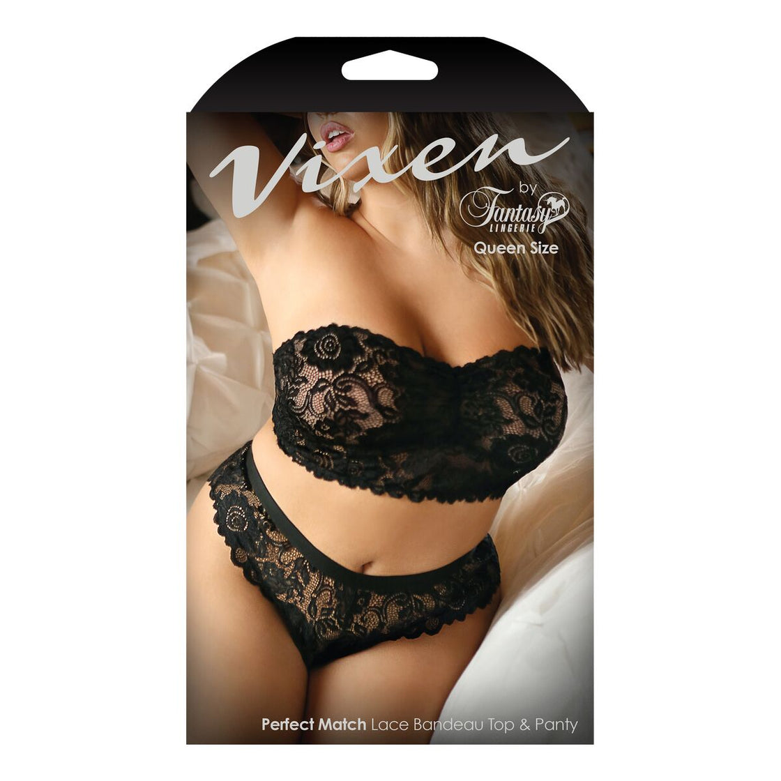 Underwear Set Fantasy Lingerie Black (Queen size)-1