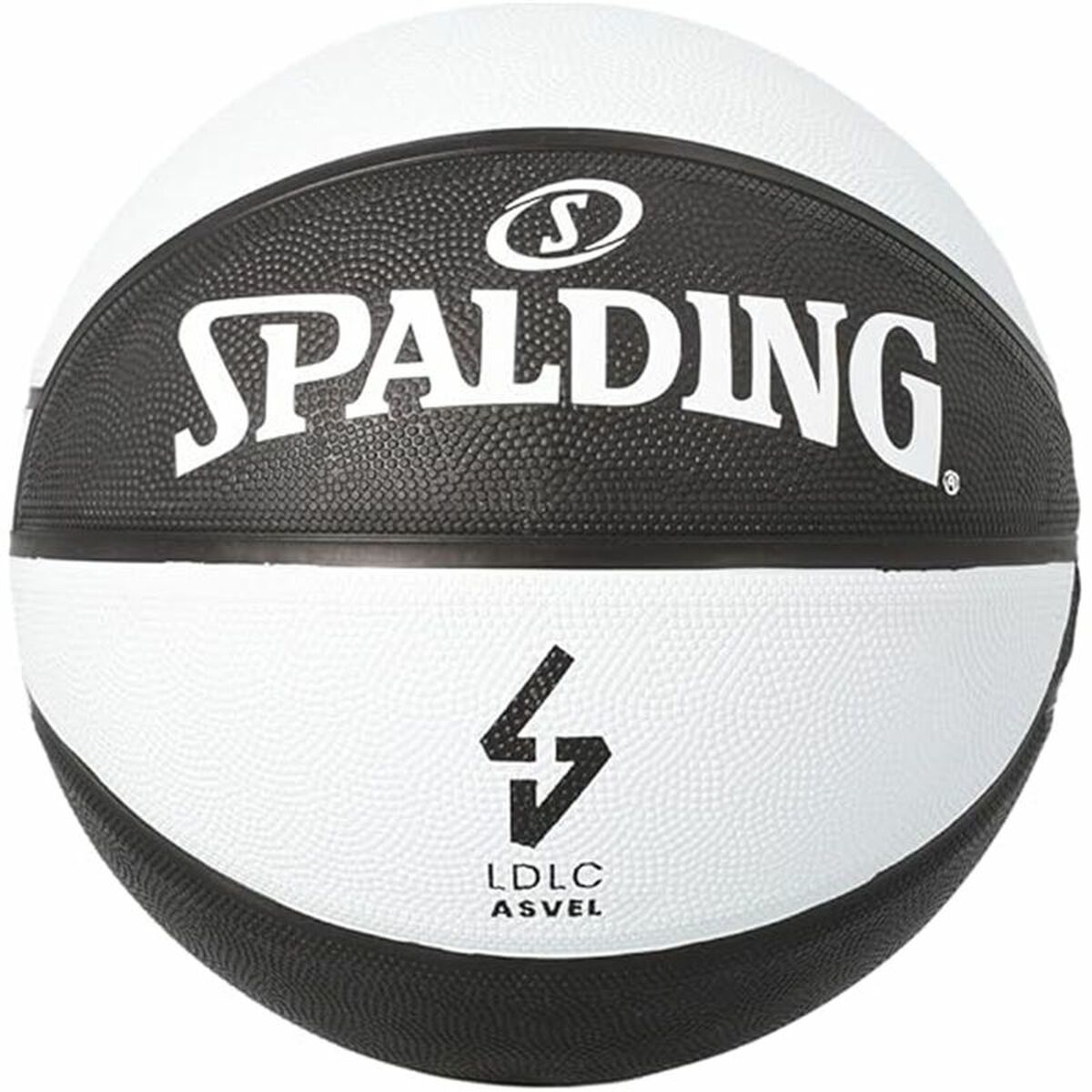 Basketball Ball Spalding Asvel Sz7 White Black (Size 7)-0