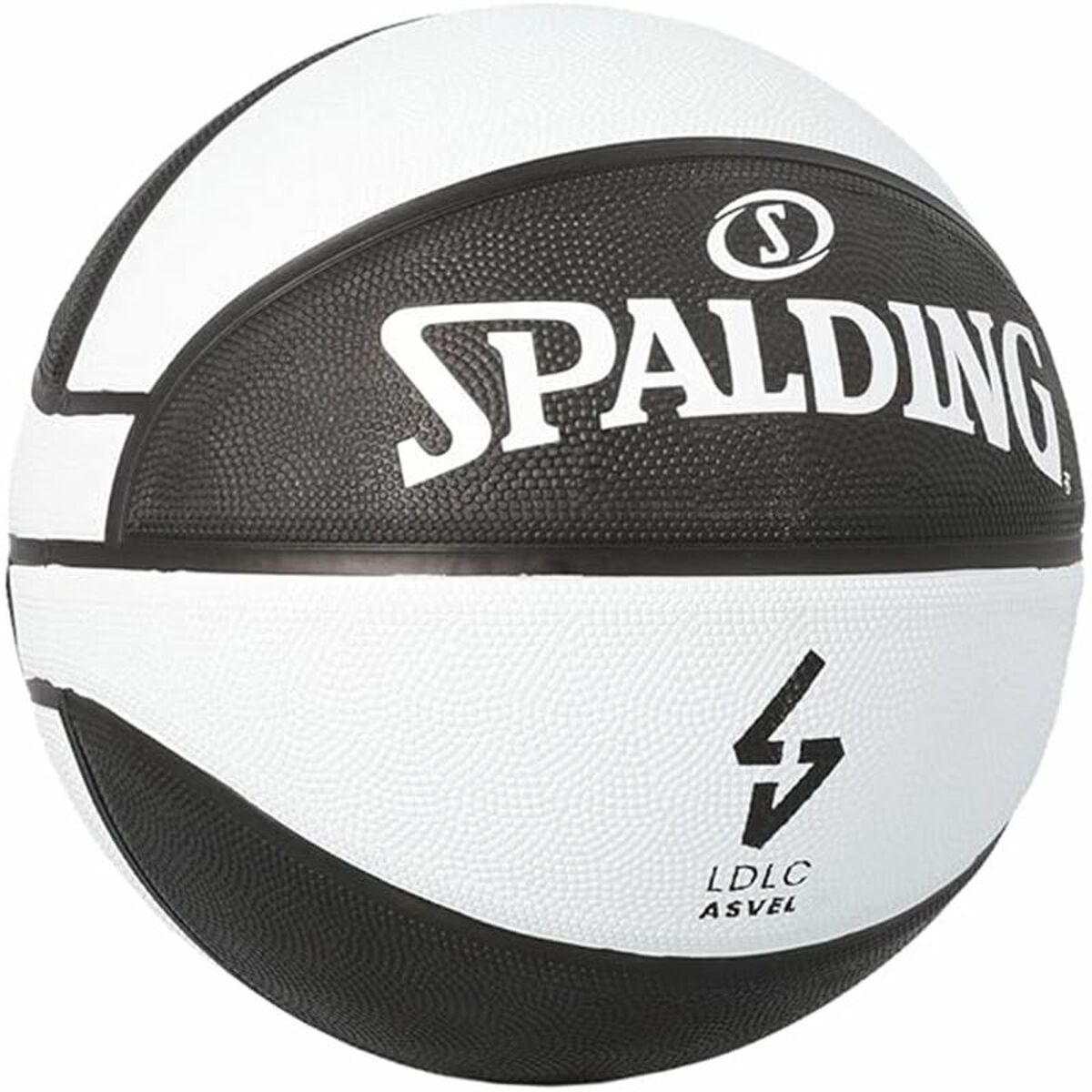Basketball Ball Spalding Asvel Sz7 White Black (Size 7)-4