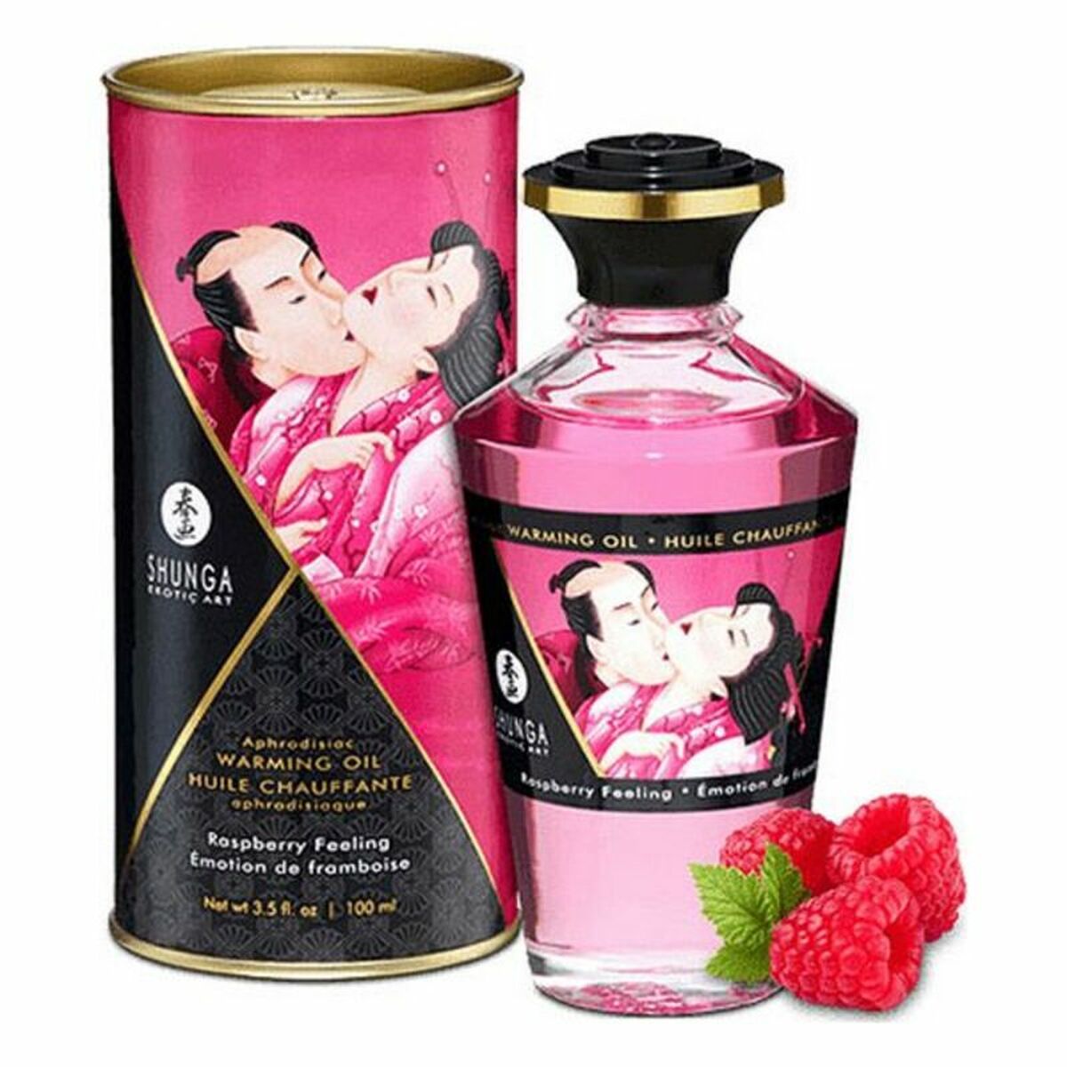Erotic Massage Oil Shunga Raspberry feeling 100 ml (100 ml)-0