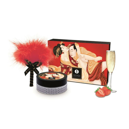 Edible powders Shunga CHAMPAGNE STRAWBERRIES 75 g-0