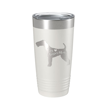 Fox Terrier Mom Tumbler Dog Travel Mug Gift Insulated Laser Engraved Coffee Cup 20 oz-7