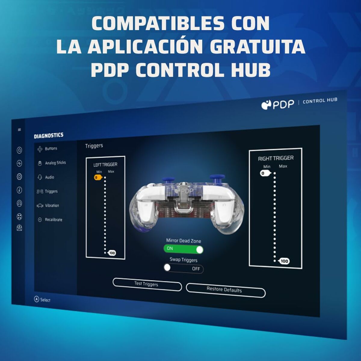 Gaming Control PDP Knuckels Sky Nintendo Switch-8