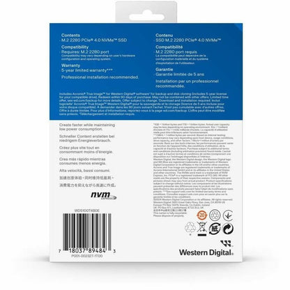 Hard Drive Western Digital WDS100T4B0E 1 TB-1