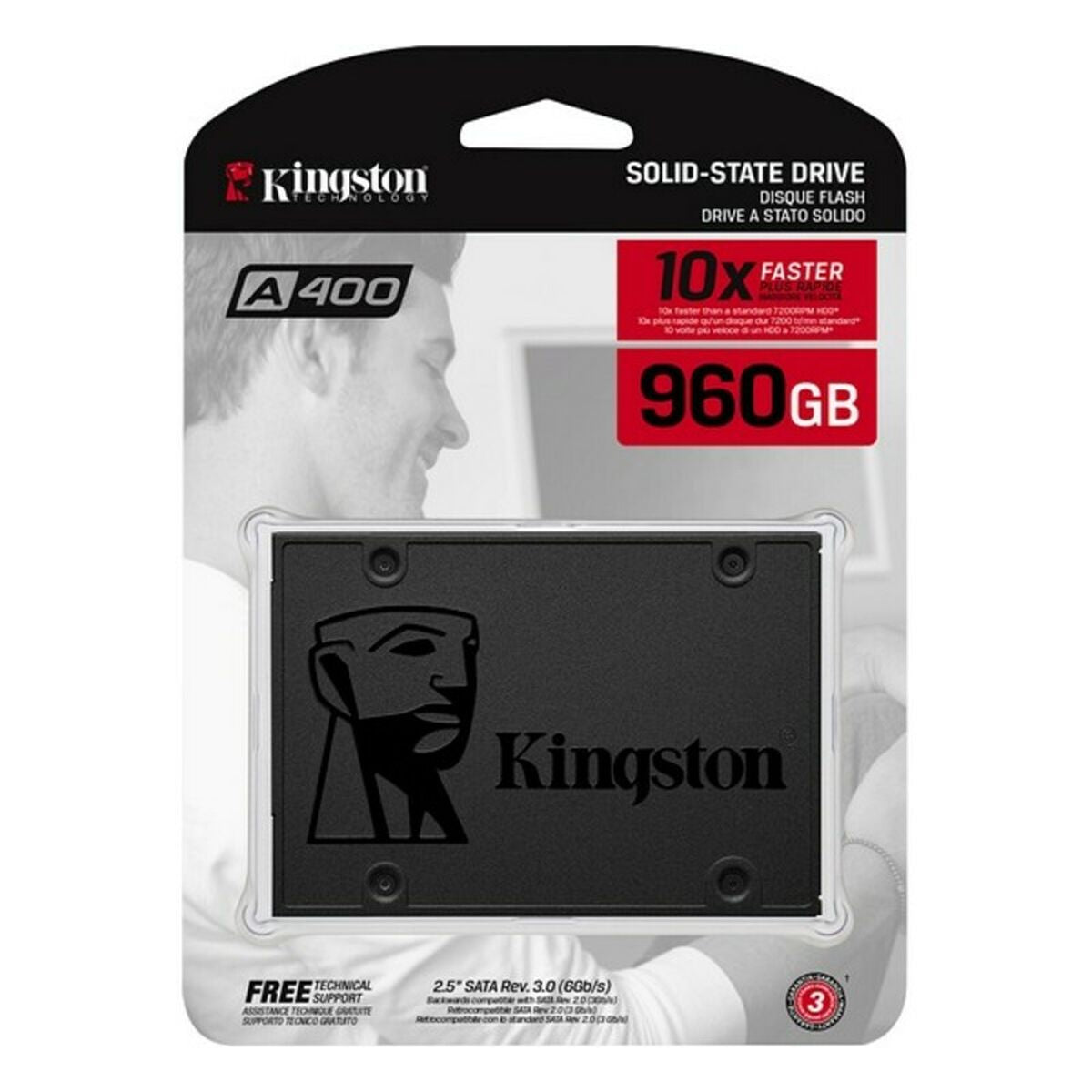 Hard Drive Kingston SA400S37/960G 960 GB SSD SSD-4