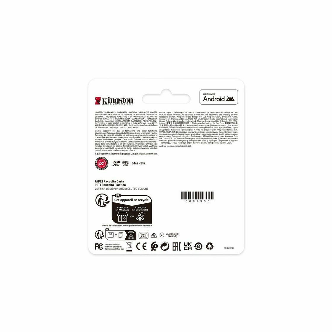 Micro SD Memory Card with Adaptor Kingston CANVAS Select Plus 512 GB-3