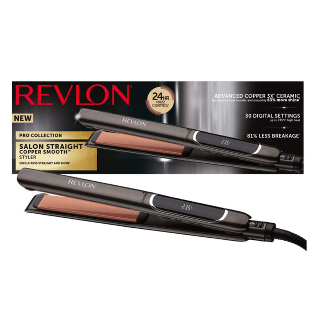 Hair Straightener Revlon RVST2175E Black-2