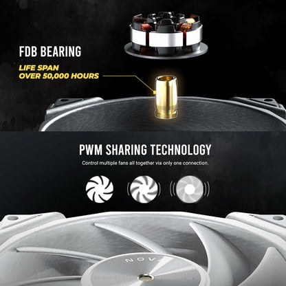 Box Ventilator Antec 0-761345-40050-3 Ø 12 cm (1 Unit)-2