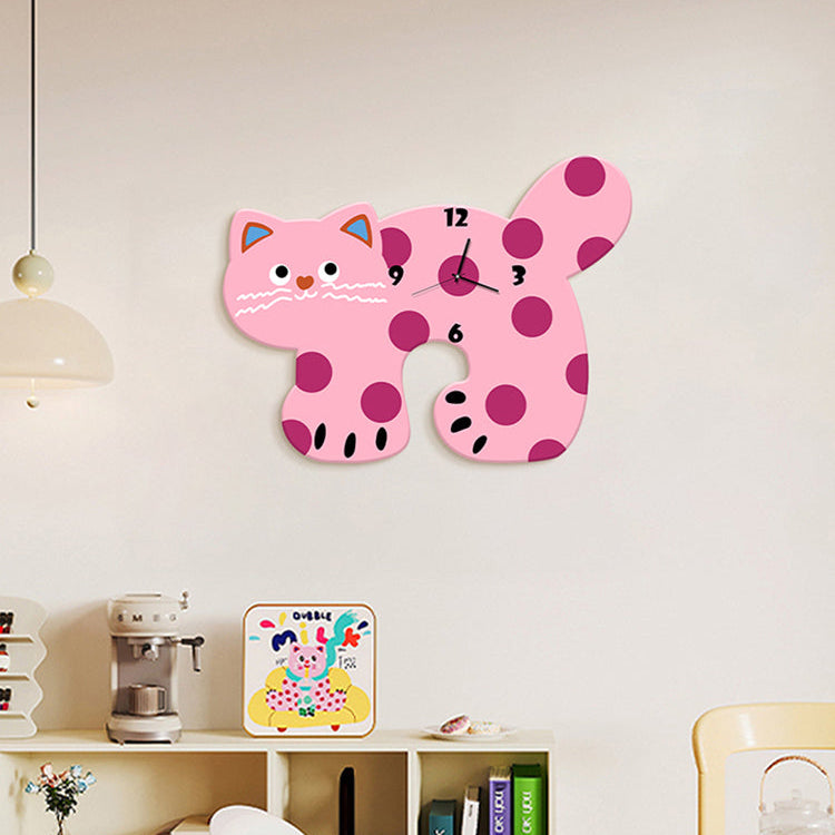 Cat Shaped Wall Clock-1