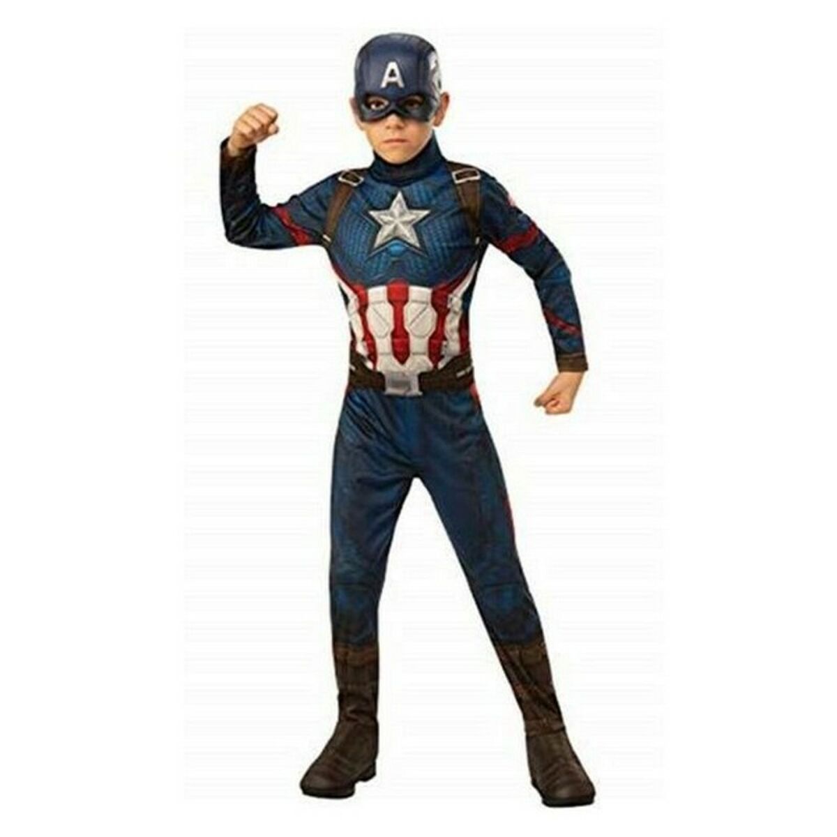Costume for Children Captain America Avengers Rubies 700647_L Blue White Red Silver L-0