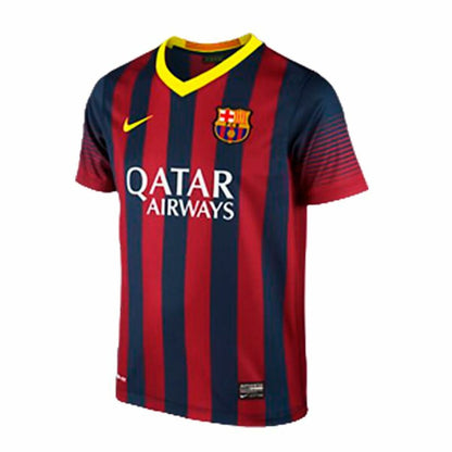 Children's Short Sleeved Football Shirt Qatar Nike FC. Barcelona 2014 Red-0