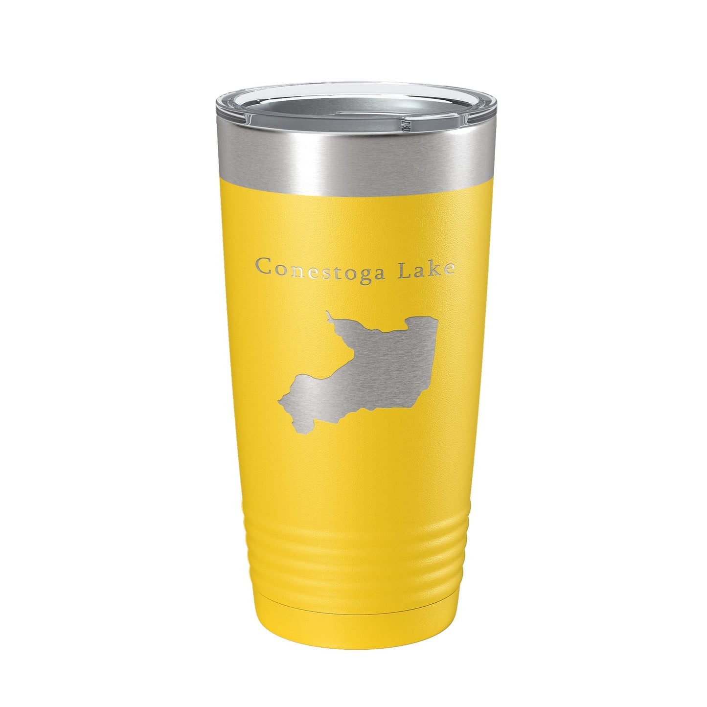 Conestoga Lake Map Tumbler Travel Mug Insulated Laser Engraved Coffee Cup Nebraska 20 oz-4