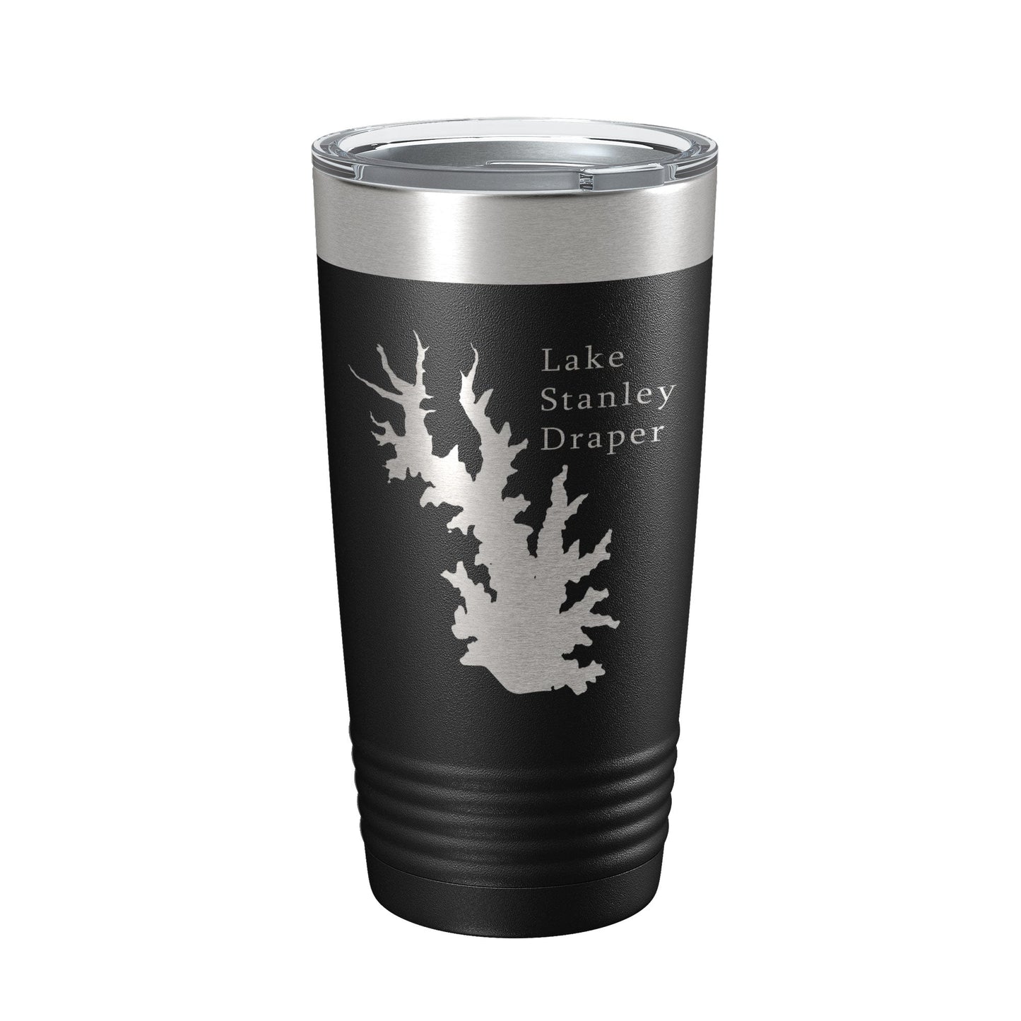 Lake Stanley Draper Map Tumbler Travel Mug Insulated Laser Engraved Coffee Cup Oklahoma 20 oz-0