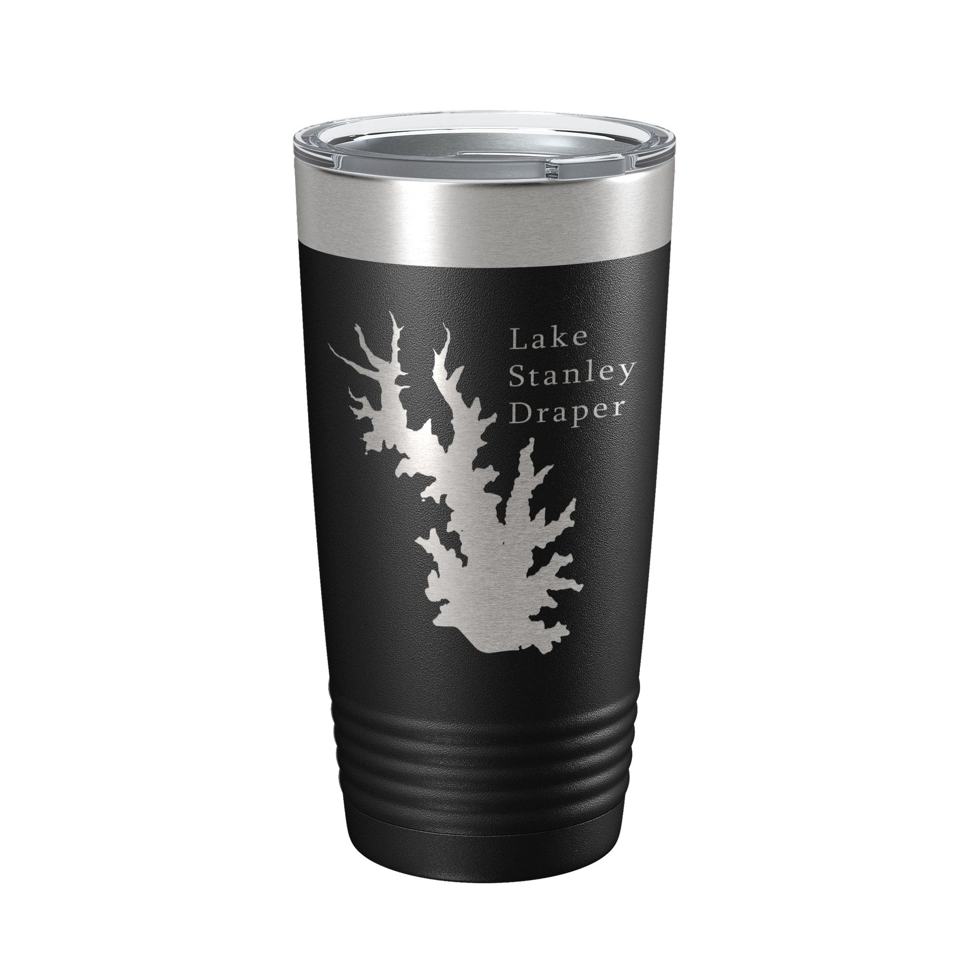 Lake Stanley Draper Map Tumbler Travel Mug Insulated Laser Engraved Coffee Cup Oklahoma 20 oz-0