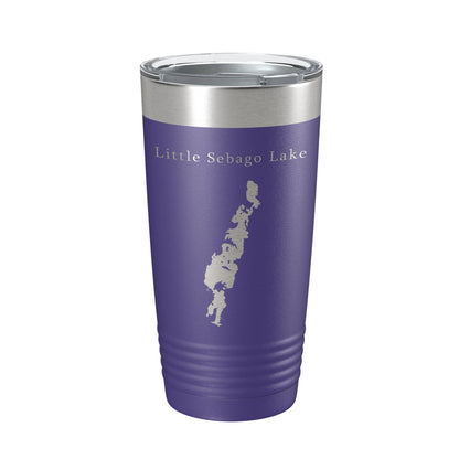 Little Sebago Lake Map Tumbler Travel Mug Insulated Laser Engraved Coffee Cup Maine 20 oz-15
