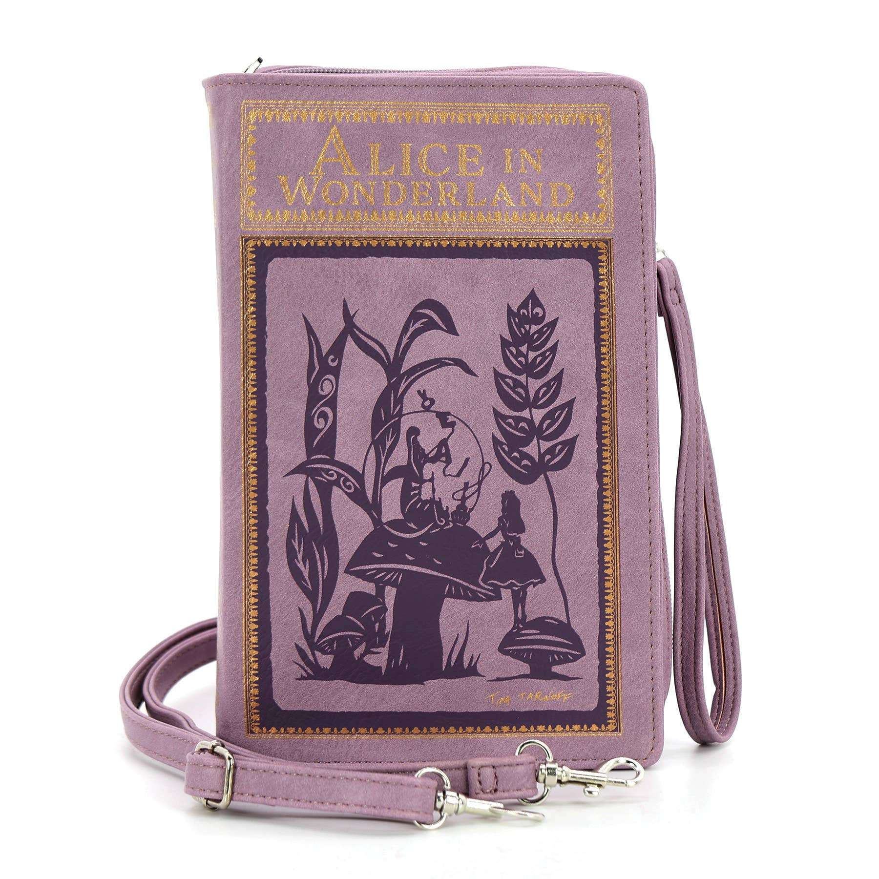 Alice in Wonderland Book Handbag - LAVENDER-0