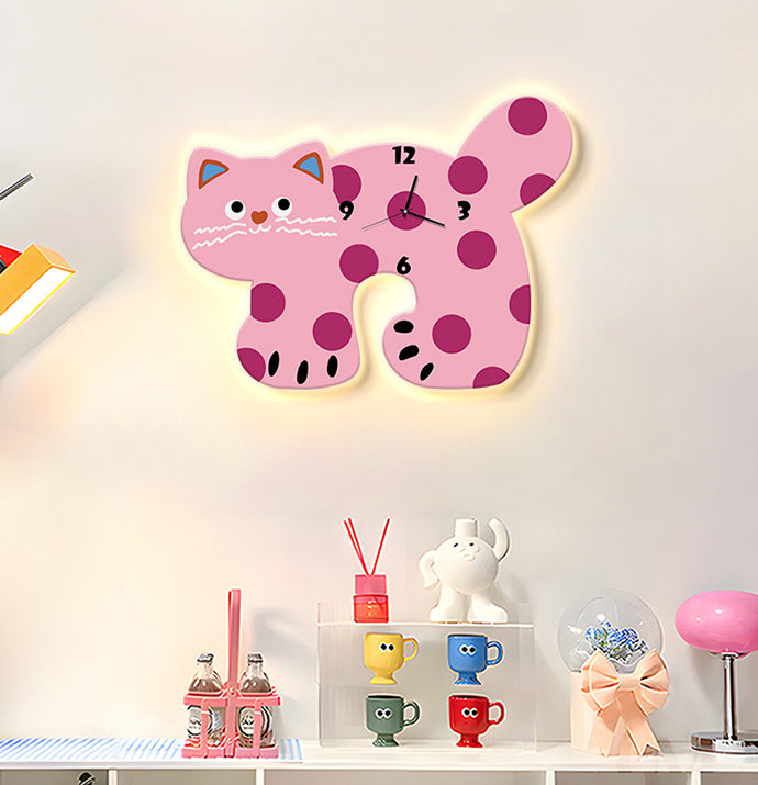 Cat Shaped Wall Clock-3