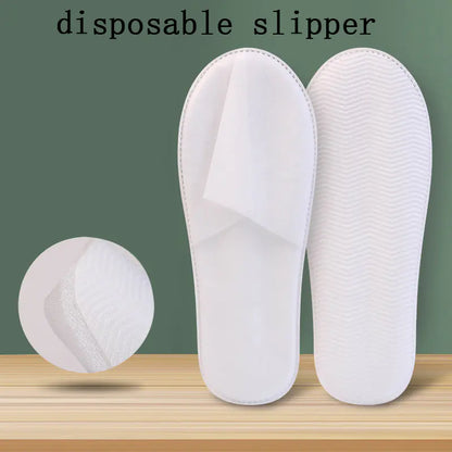 New Spa Slippers 12 Pairs Plush Disposable Indoor Wear