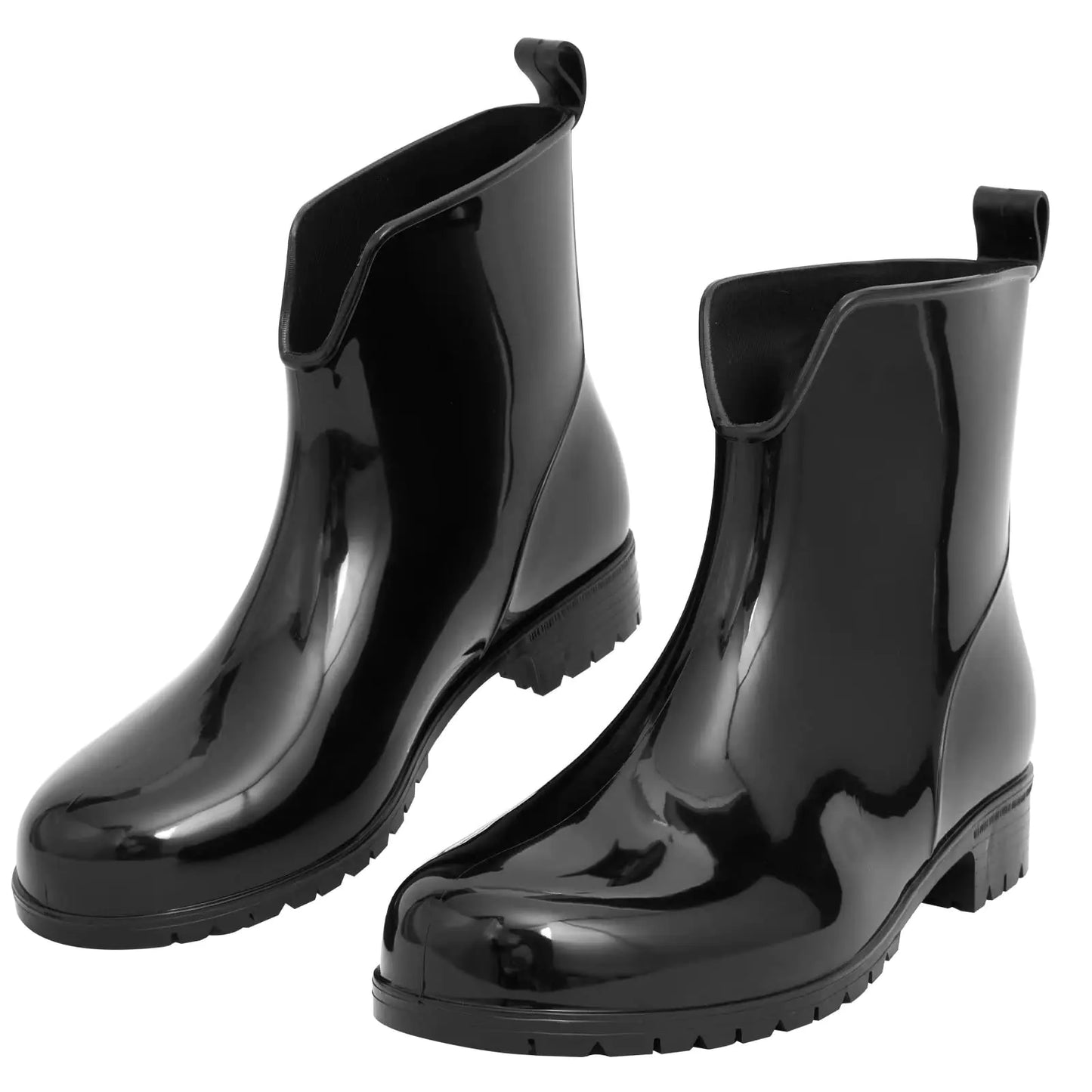 DaeRainy Womens Short Ankle Rain Boots Waterproof Lightweight Chelsea Rain Boots Women Garden Rain Boots