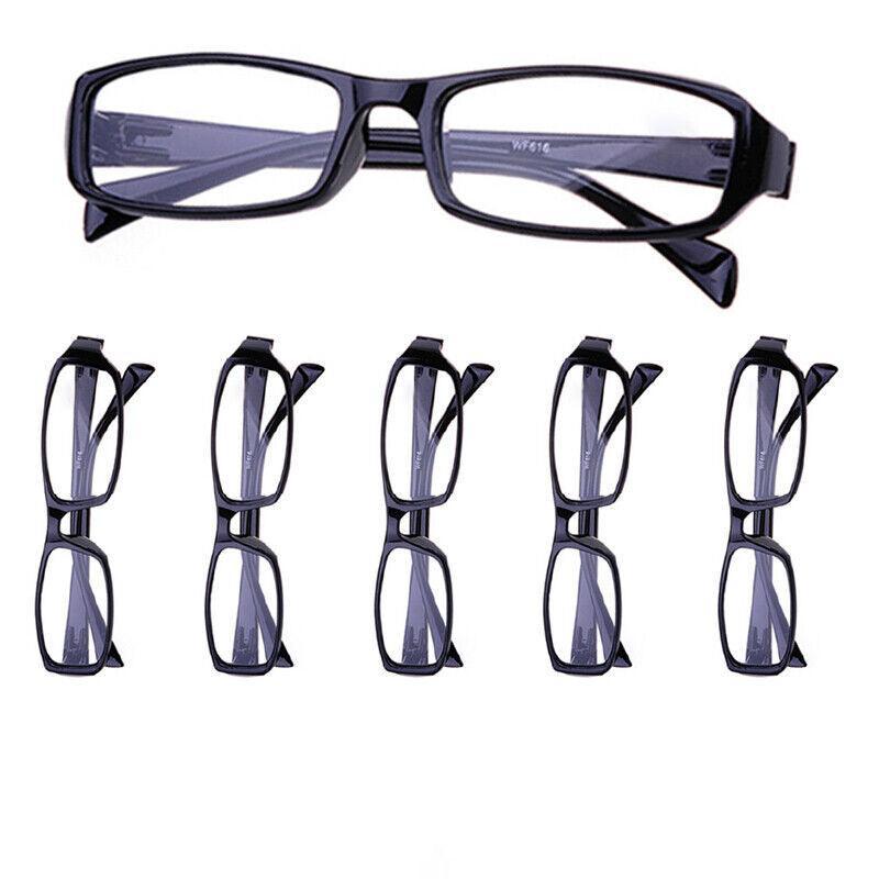 6 Pairs Mens Ladies Wayfarer Frame Magnifying Reading Glasses Au-5