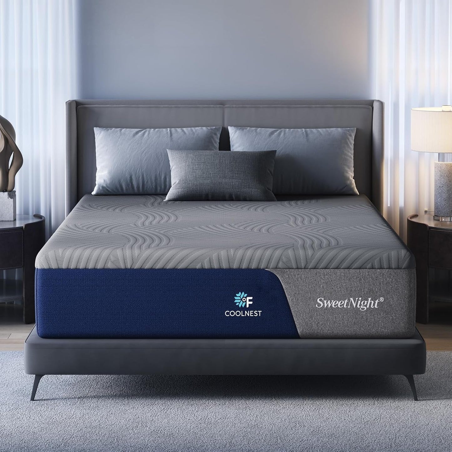 Cooling Gel Memory Foam Queen Mattress for Comfort-0