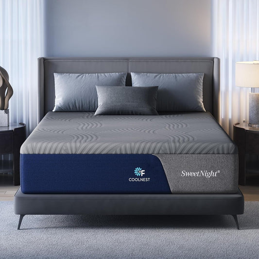 Cooling Gel Memory Foam Queen Mattress for Comfort-0