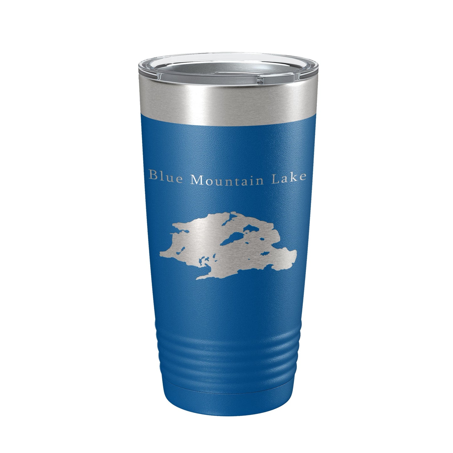 Blue Mountain Lake Map Tumbler Travel Mug Insulated Laser Engraved Coffee Cup New York 20 oz-6