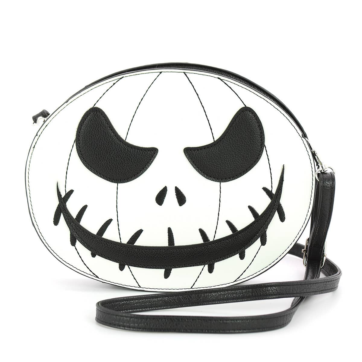 Glow in the Dark White Jack-O-Lantern Shoulder Bag-0